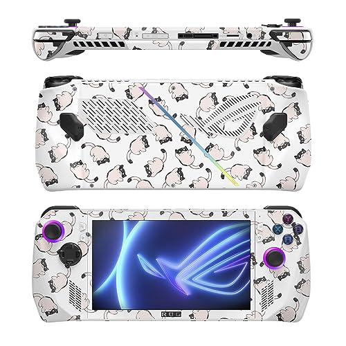 Image of MightySkins Glossy Glitter Skin Compatible with Asus ROG Ally - Raining Cats | Protective, Durable High-Gloss Glitter Finish | Easy to Apply