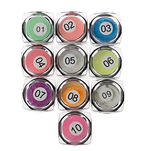 Polvo Luminoso De 10 Colores Resina Epoxi Pigmento Tinte UV Para Hacer Joyas Baño Manualidades Decoración Por Mayor Lotes A Granel Piedra Chakras