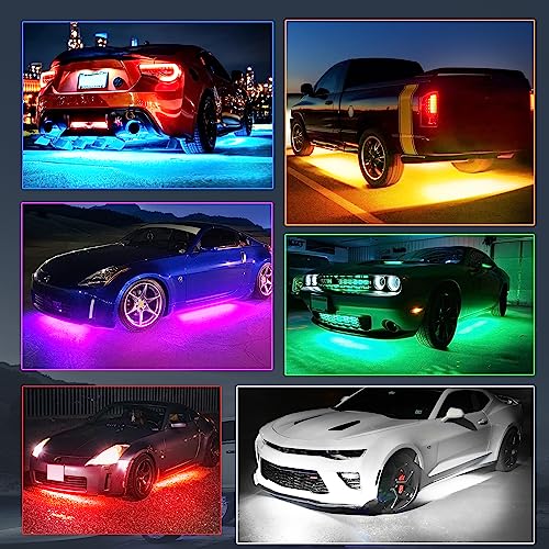 Mictuning MIC-06-097 N8 Aluminum Rgbw Led Car Underglow Light Kit, Exterior Underbody Multicolor Light Strip thumb #8