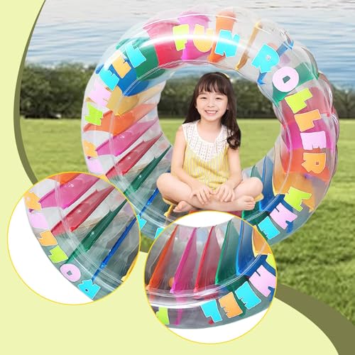 Roue à eau gonflable colorée de 96x60 cm pour piscine