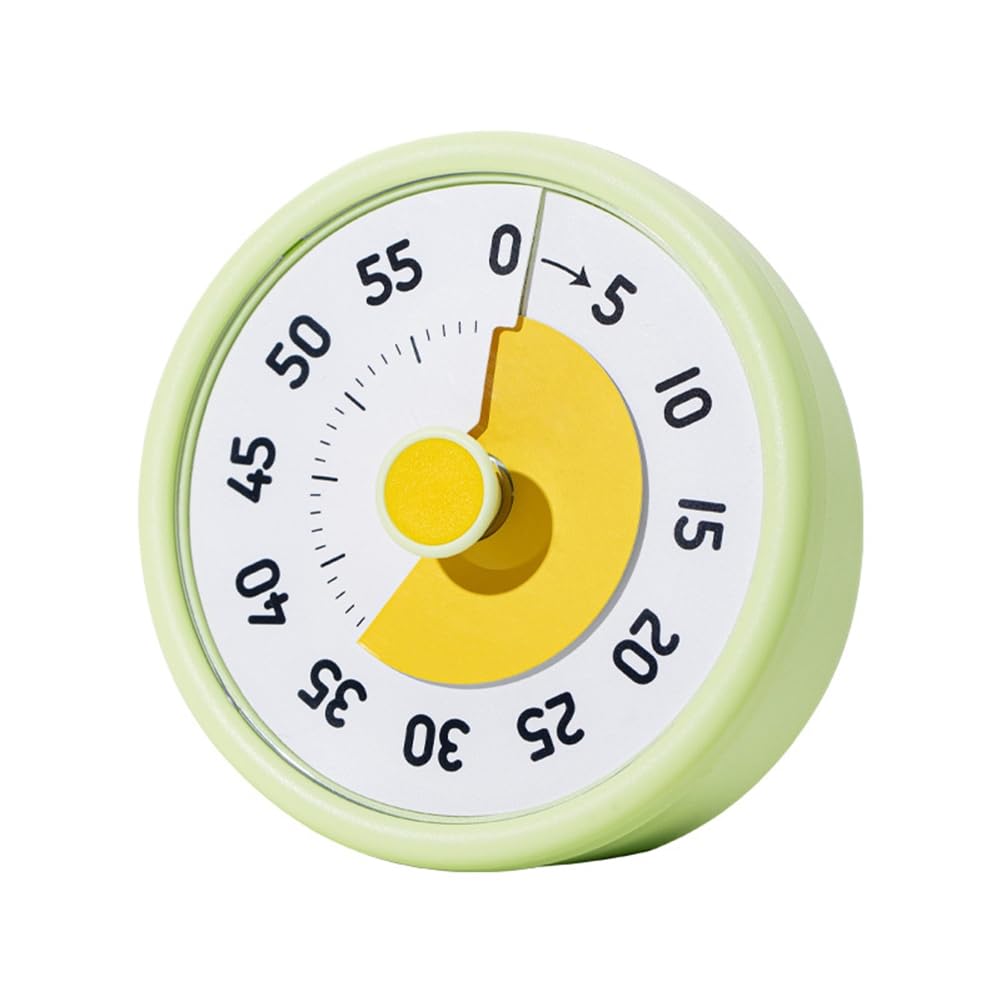 Vjsujehgy Kitchen Cooking Timer Cute Visual Timer Silent Time Manager Round Shape Countdown Timer Kitchen Timer Reminder Function A