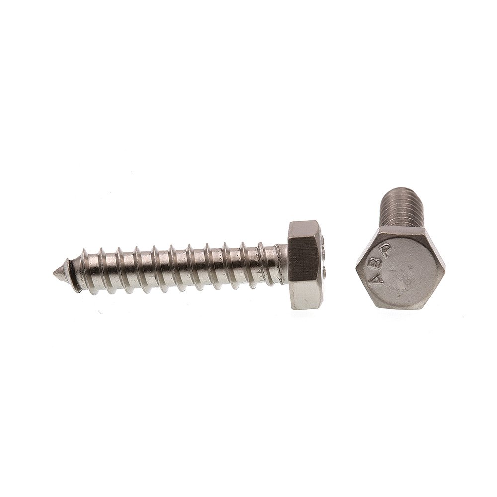 Prime-Line 9055536 Hex Lag Screws, 5/16 In. X 1-1/2 In., Grade 18-8 Stainless Steel (50 Pack)
