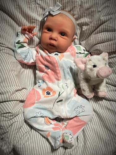 Anano Reborn Babypuppe Silikon Puppe Baby Mädchen Floppy Head 20 Zoll Lebensechte Babypuppen Weiche Baumwollkörper Perfekt Lebensgröße Säugling Für 3 Jahre Kinder – Bild 5