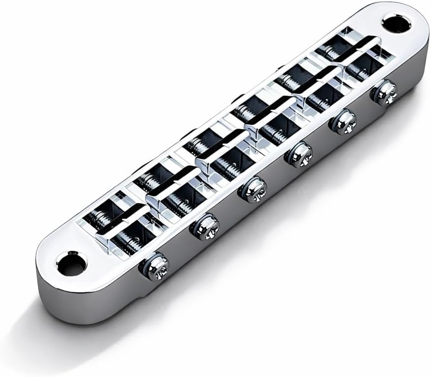 Bridge - Gotoh, GE103B, Tune-O-Matic, Standard Post, Color: Chrome