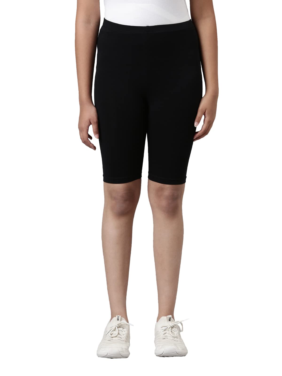 GO COLORS Girls Solid Cycling Shorts