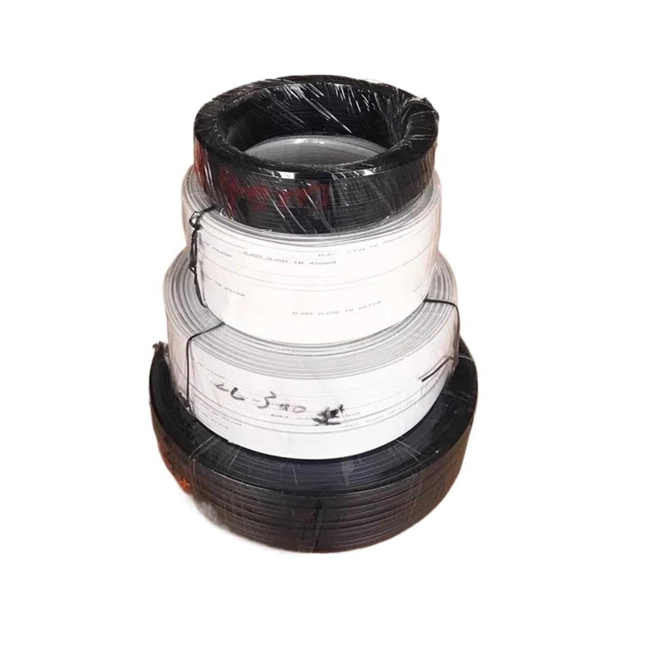 CHAOMIN Câble de raccordement intérieur à fibre optique monomode - 50 m, 1/2/4 noyaux, 2 noyaux en acier, sans connecteur(White,2 Cores)