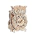 PROVO Owl Clock Maquette Bois Puzzle 3D Bois Horloge du Hibou Maquette Mécanique en Bois Puzzle,Puzzles en Bois a Construire pour Adulte Adolescents, Kit Construction Bois