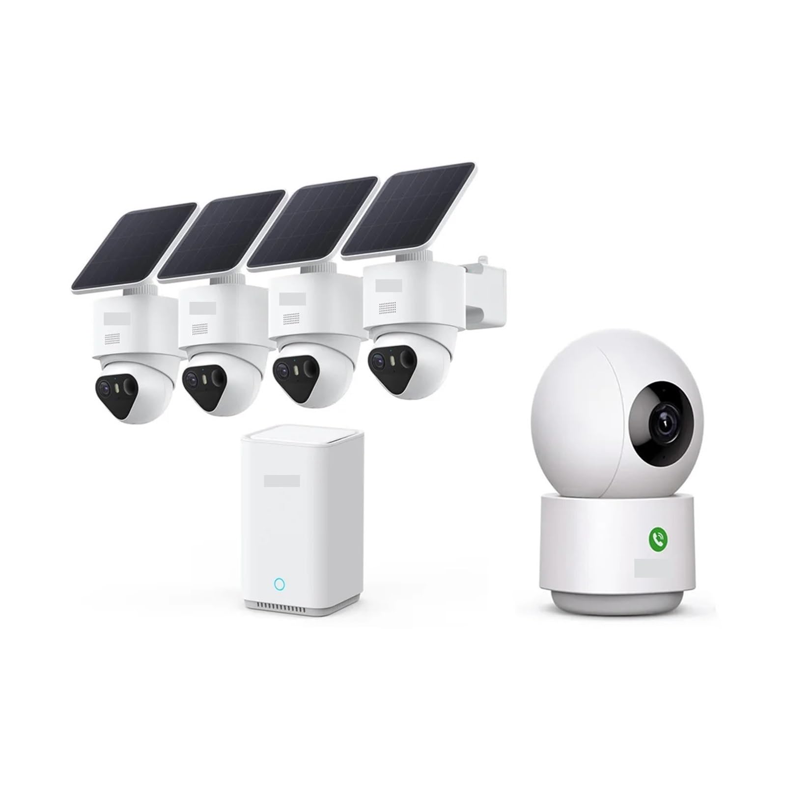 Kit de cámara Solar 4K TrueColor Night 360° Track