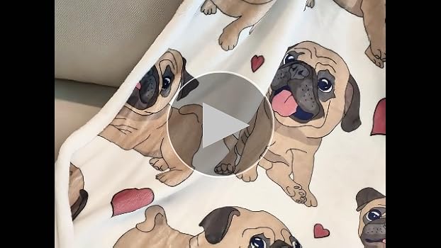 pug blanket amazon