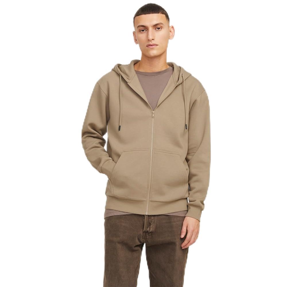 JACK&JONES JJEBRADLEY Sweat Zip Hood Noos, coriander, S