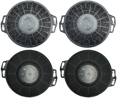 4 Pack CACF006 Charcoal Filters Replacement for CIARRA Range Hood Models CAS75918B, CAB75918B, CAS75918A, CAS75905, CAB75905, Comes in a Set with 4 Pack, Can be Replaced Twice