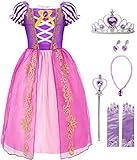 Funna Princess Dress for Girls Costume Puff Sleeve, 4-5T