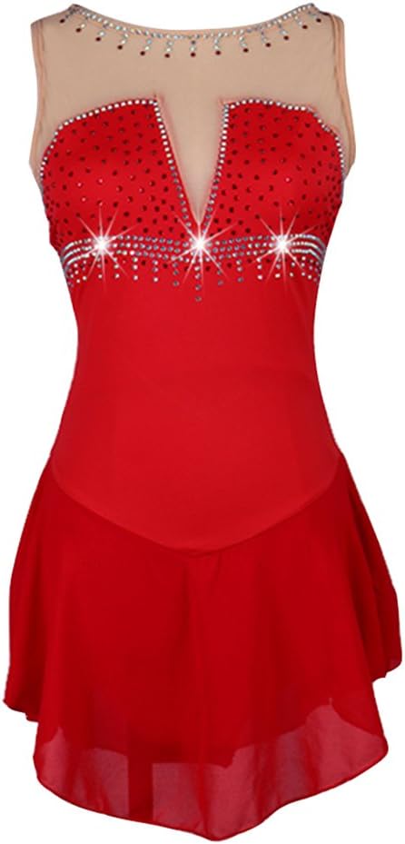 Womens Crystal Ice Skating Dress