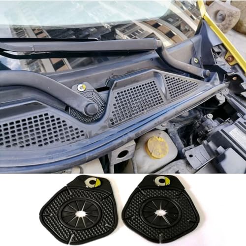 TENWIND Compatible with Smart fortwo forfour 453 2015-2020 Car Dust-Proof Cover for The Base of The Front Windshield Wiper Black Accessories