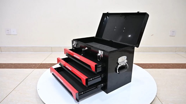 トワルドジュイ柄 収納ボックス 3点 フランスkitttie markus Novdots Portable 3 Drawer Tool Box - Metal Tool Box with Drawers
