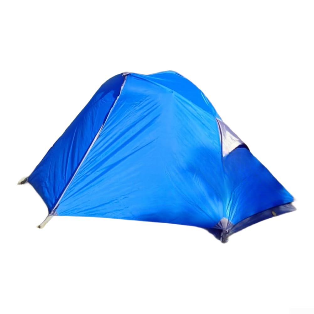 Tenda Ultraleggera 1 Posto Impermeabile 1.7kg Doppio per strato | Doppio per strato impermeabile, peso 1.7kg, ideale trekking, ciclismo, avventura outdoor(Cloud Blue 210*90*100cm)
