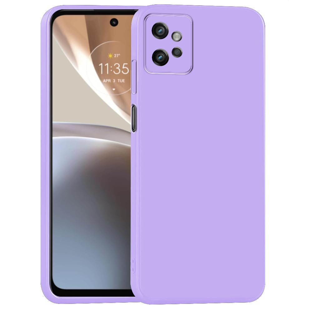 amazon basics Mobile Cover for Motorola Moto G32 4G | Full Camera Protection | Premium Liquid Silicon Case | Flexible Bumper Case for Motorola Moto G32 4G (Purple) (B0D5WJ6SJ3) Amazon Price History, Amazon Price Tracker