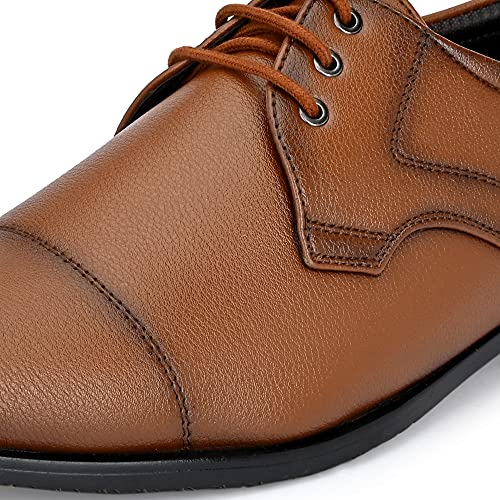 Image of Centrino Mens Formal Shoe |Elegant Lace Up Derby for Business & Casual Wear | Premium Craftsmanship for a Stylish & Sophisticated Look | Cushioned Insole for All-Day Comfort & Support (8685)