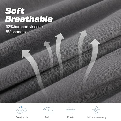 BAMBOO COOL Mens Pajama Pants Sleep Lounge Bottoms Soft Comfy Pj Pant Sleepwear with Pockets 2 Pack2