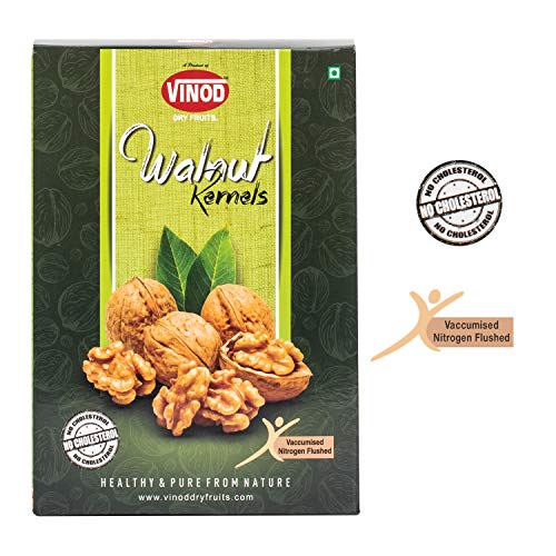 Image of Vinod Dry Fruits - 100% Natural & Premium Kernel Walnuts (500 Grams)