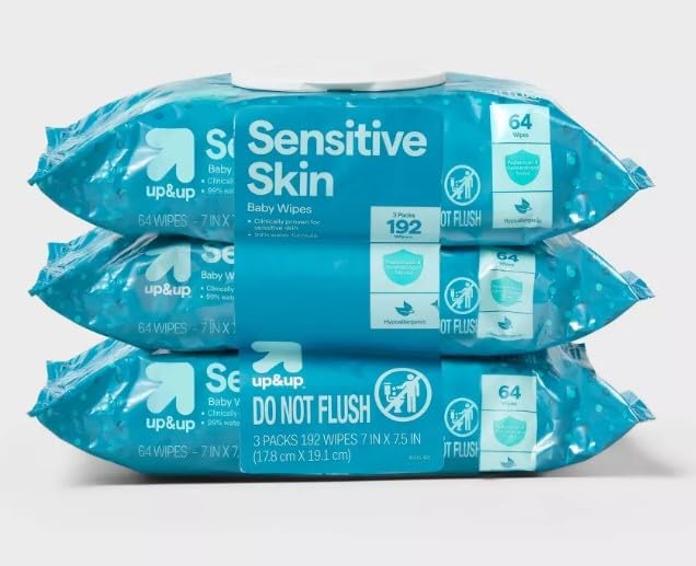 Frgrance Free Sensitive Baby Wipes - 3pk/192ct (12pk/1104ct)