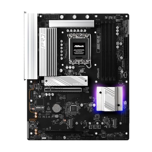 Image of ASRock B860 Pro RS Intel Core Ultra DDR5 8666 MHz 256GB M.2 LGA1851 ATX Motherboard SATA3 6.0 Gb /s PCIe 5.0 BIOS Flashback