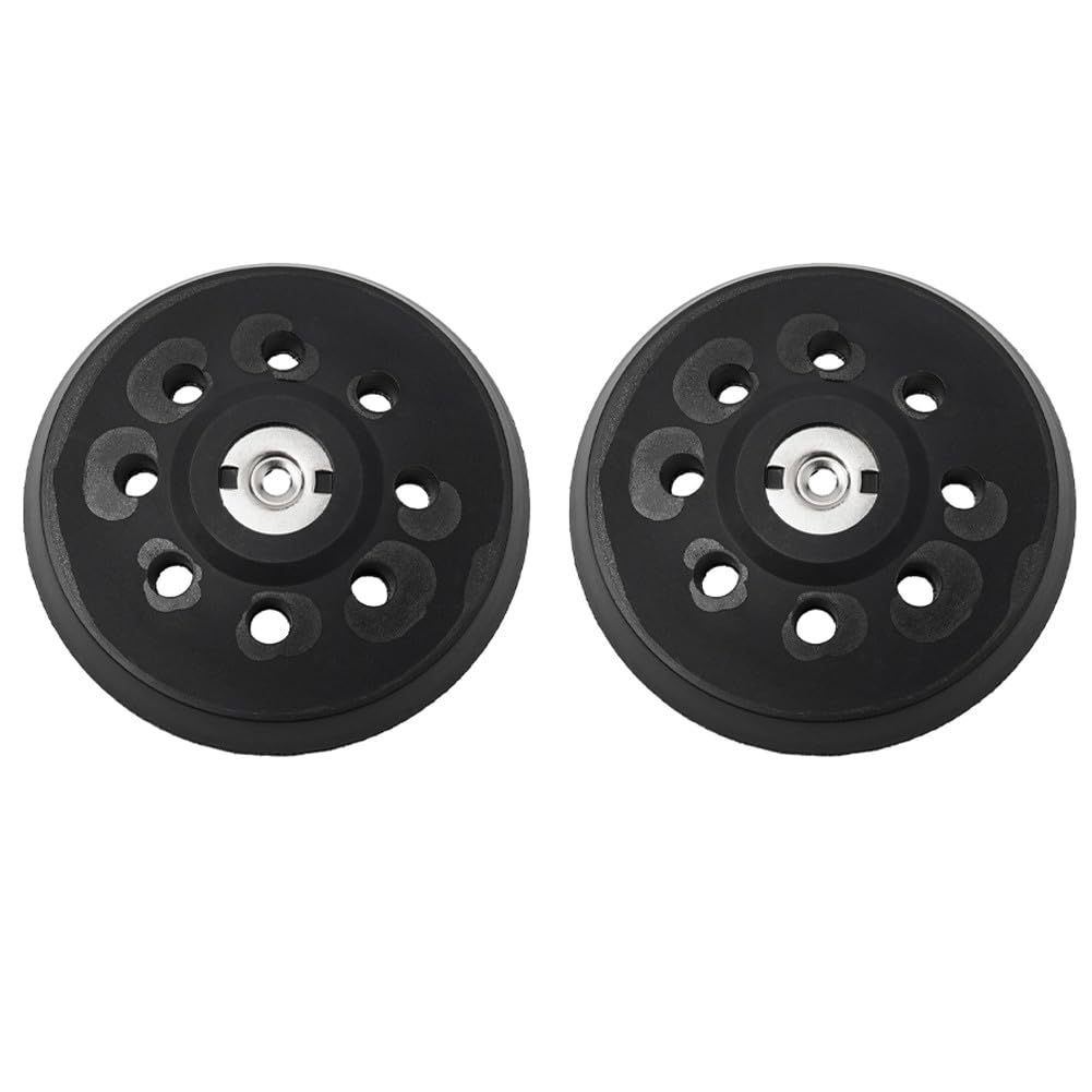 Whychstore Lot de 2 patins de ponçage 125 mm 8 trous pour ponceuses Metabo SXE 325 Intec 425