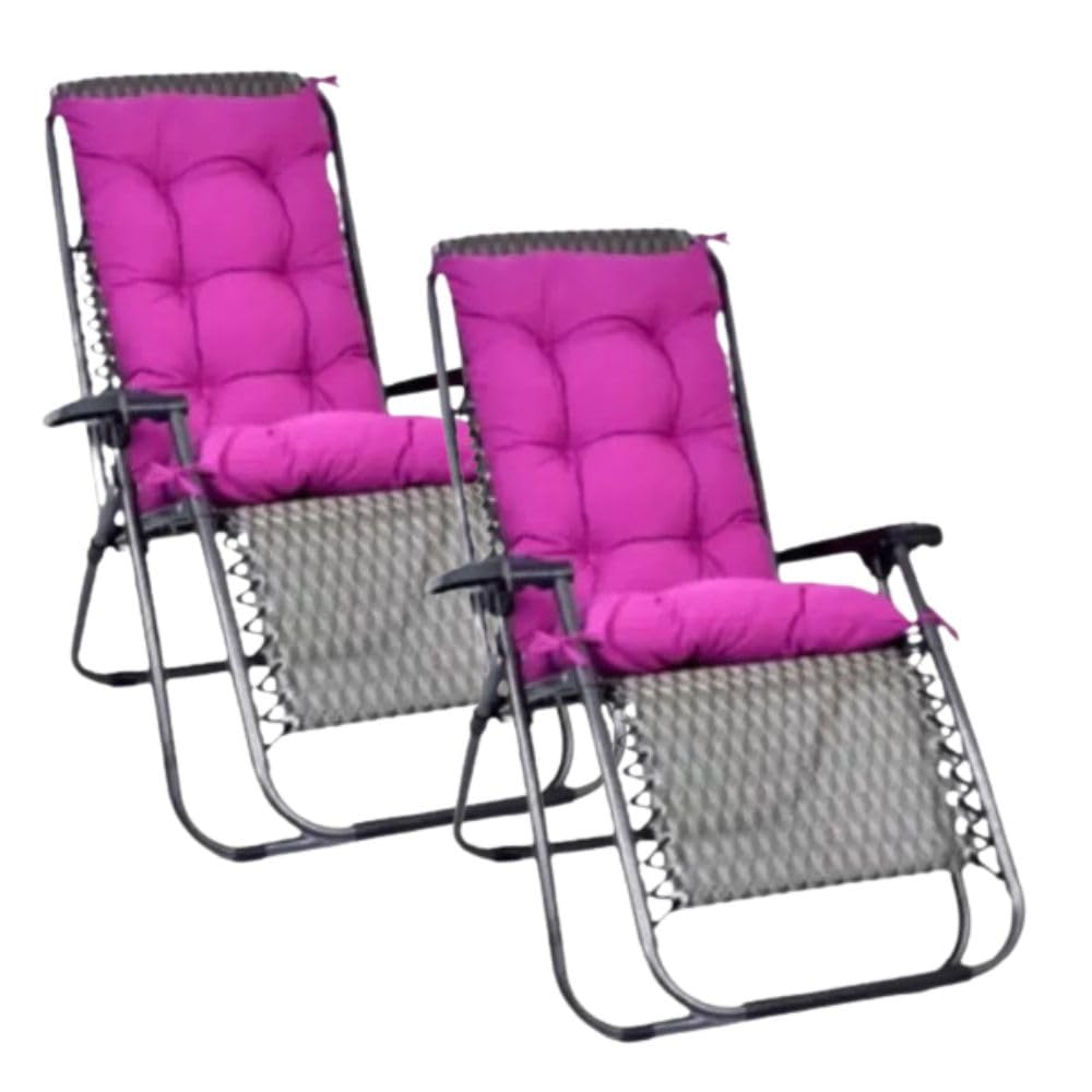 Loungekissen Outdoor 2er-Set Blau 75x48 cm