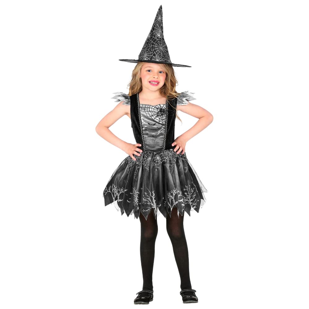 CARTOON Costume di carnevale + accessori, Strega, Witch, scopa, cappello, vestito, travestimento, per bambini, halloween, feste a tema