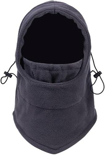 Miniatura 3 de ZHUHW - Gorro cálido de invierno para hombres y mujeres, impermeable, térmico, forro polar, con capucha, calentador de cuello, sombreros de invierno