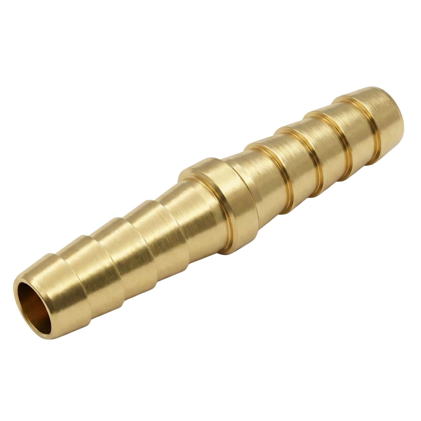 Conector recto para manguera de 6 mm en latón con espiga Lumonic x20