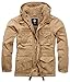 Brandit M65 Urban Vintage - Parka da uomo, giacca invernale Giant, Outdoor, S-7XL, marrone chiaro, S