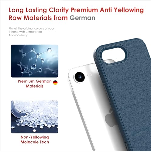 Image of for iPhone Case 16e, [Military Grade Drop Protection] Shockproof Slim Hybrid Phone Case for iPhone 16e - Indigo Blue