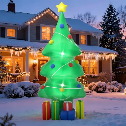 UISEBRT Albero di Natale gonfiabile da 150 cm con scatole...