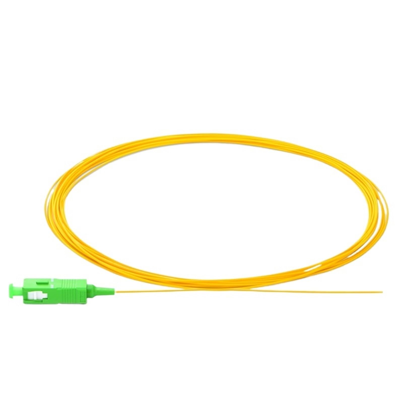 20/50/100/200 piezas/lote SC/UPC fibra pigtail Simplex 9/125 1M coleta de fibra óptica de modo único 0,9 mm (100 piezas SC AP)