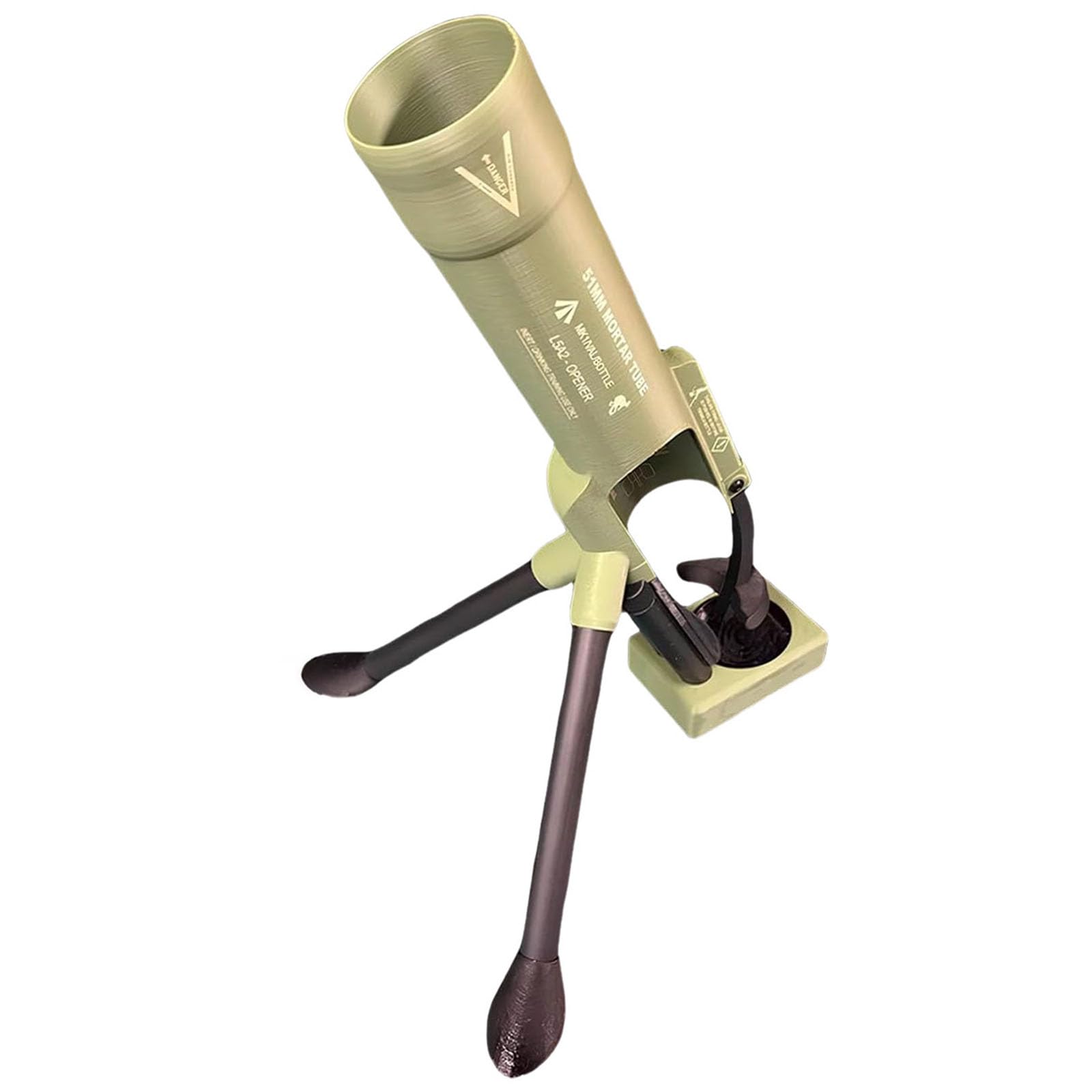 Bierflaschenöffner im Mörser-Design,Automatischer Kronkorkenauswurf mit Druckmechanismus,Beer Bottle Mortar Bottle Opener witziger, Lustiger Biermörser freihändiger Flaschenöffner für Hausbar, Party