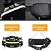 Number-one Running Belt with Water Bottles(2 x 175ML), Hydration Belt Waterproof Waist Pack Bag Fits iPhones Adjustable Sports Waist Pouch for Marathon Running Hiking Cycling,Green