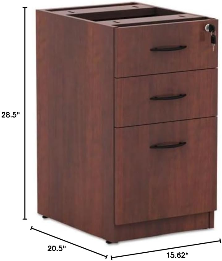 Valencia 2 Box/1 File Full Pedestal, 15-5/8w x 20-1/2d x 28-1/2h, Medium Cherry