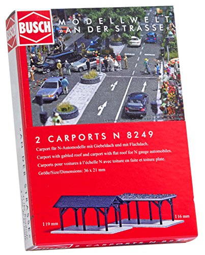 Preisvergleich Produktbild Busch 8249 - Zwei Carports, Fahrzeug