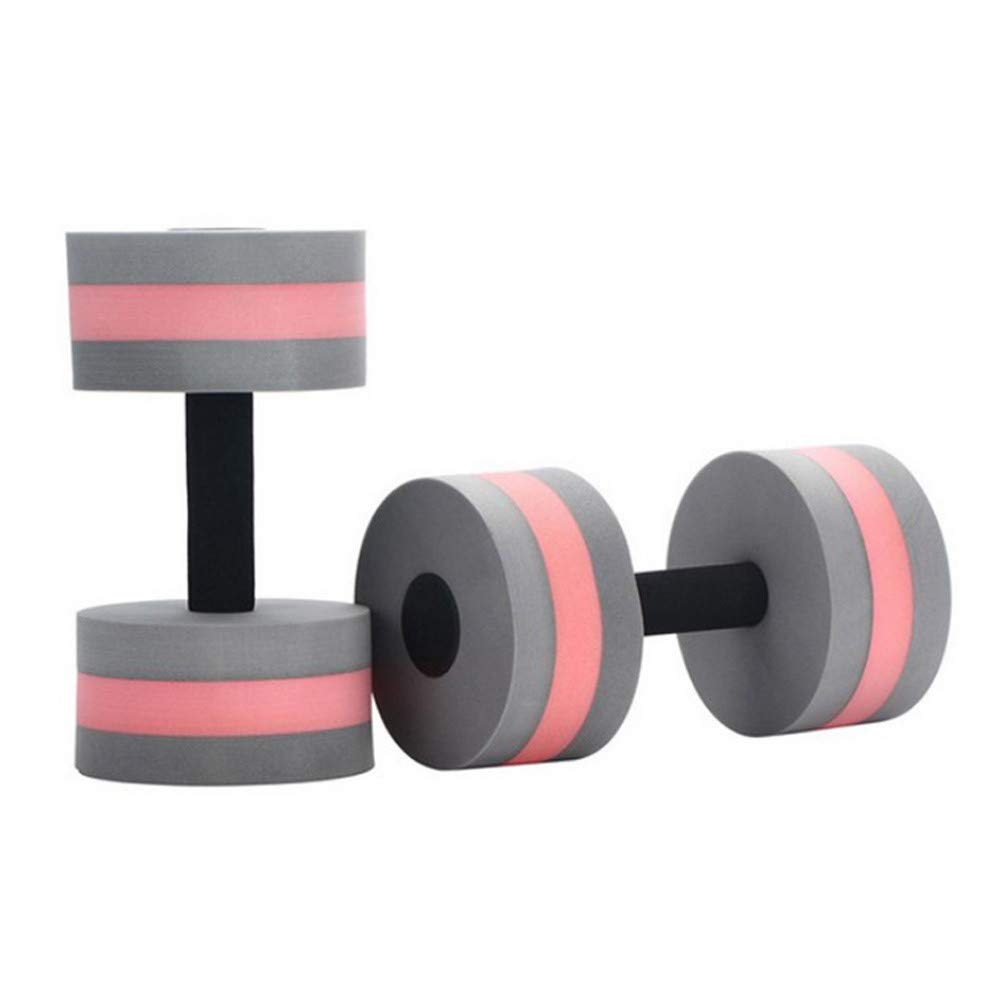 Set of 2 Water Dumbbells Aerobics Swimming Pool Dumbbells for Exercise, Sports Aquatic Exercise Dumbbells Set Foam Dumbbells Fitness Resistance Barbells Float Water Aerobics Equipment for Weight Loss