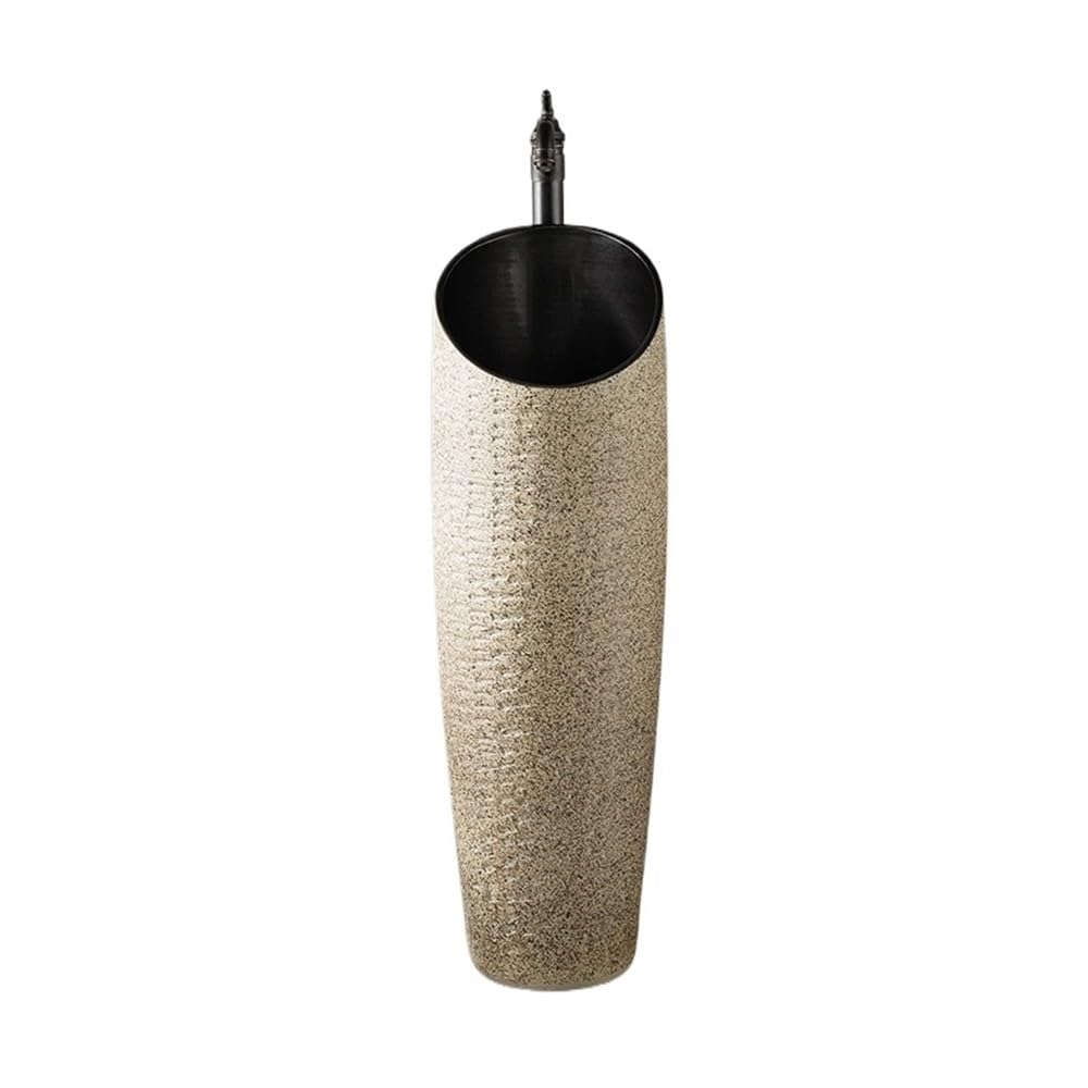 Zhaoj24-05 One Color Pedestal Sink Freestanding Pedestal Sink With Faucet And Drain Kit Standing Basin Unit For Indoor Outdoor