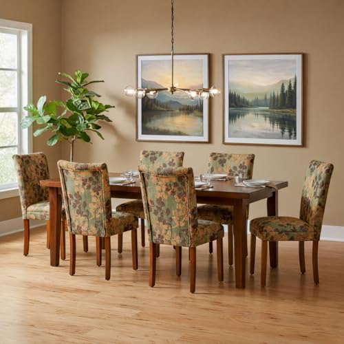 Image of HomePop Parsons Dining Chair - Brown Woven (Single Pack)