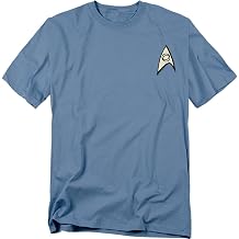 Popfunk Star Trek Science Uniform Halloween Costume T-Shirt Blue LG