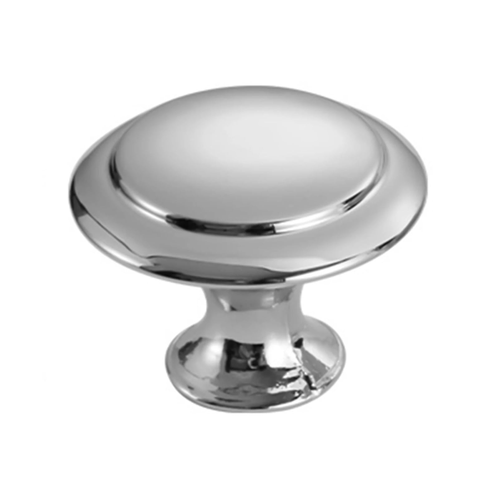Xavren Silver Round Cabinet Knobs 25Pcs Metal Cabinet Drawer Knobs With Screws