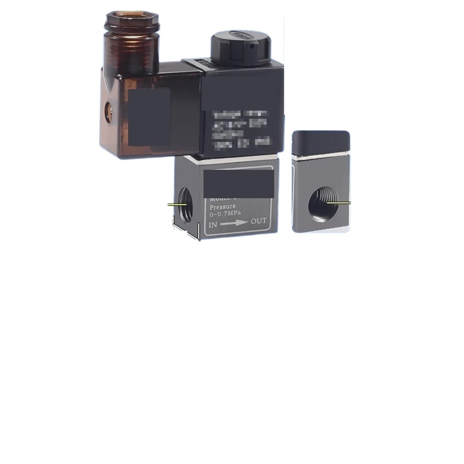 Uyqukggpsn 2V025-08 Dc12v 1Pcs 2V025 Solenoid 2V025-08 3V1-06 Ac110v/220V Dc12v/24V Compressor Valve Normally Closed Pneumatic Solenoid Valve(2V025-08 Dc12v)
