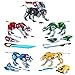 Voltron Combination Lion Bundle Action Figures, Black/Yellow/Red/Green/Blue