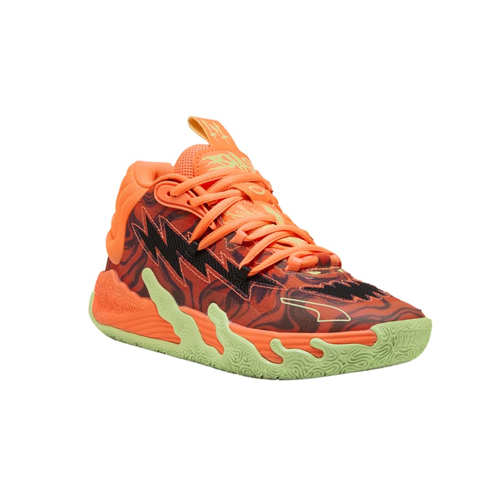 PUMA MB3 Low Halloween - Boys' Grade School (Fluro Orange/Green/Puma Black) Size 5.5