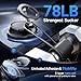 ANDERY Car Phone Holder for Magsafe [78+LBS Strongest Suction & 2400gf Magnetic] 360° Adjustable Car Phone Mount, Phone Holders for Your Car for iPhone 17 Pro Max 16 15 14 13 12 Air Plus, Carbon Fiber