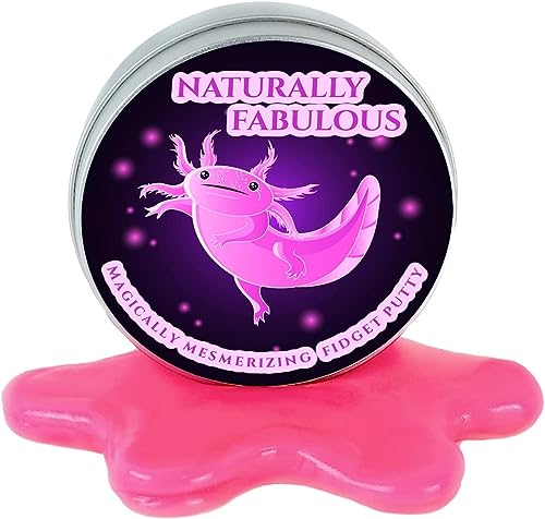 Naturally Fabulous Fidget Putty - Stress-Relieving Fun for Beautiful Girls - Unique Office Party Gag Gift - Axolotl Lovers' Delight