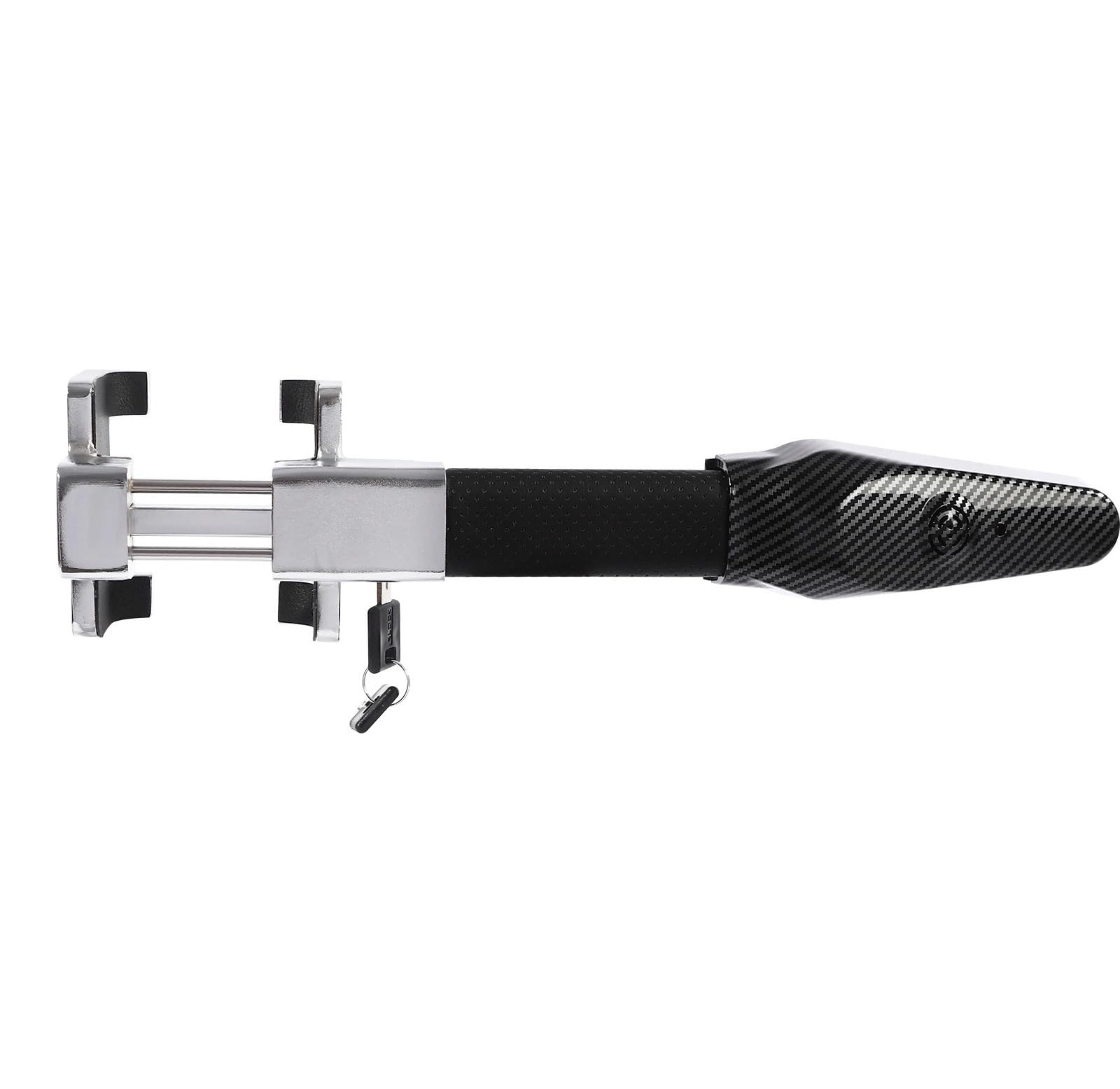Car Anti-Theft Locks Steering Wheel Lock with Alarm Steel Anti-Cut Micro-Motion Sensor Vibration Trigger for Car Security Vehicle Anti-Theft Device